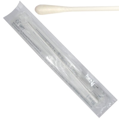 TS/19-J Polystyrene (Breakable) Shaft Sterile Dry Swabs (Peel