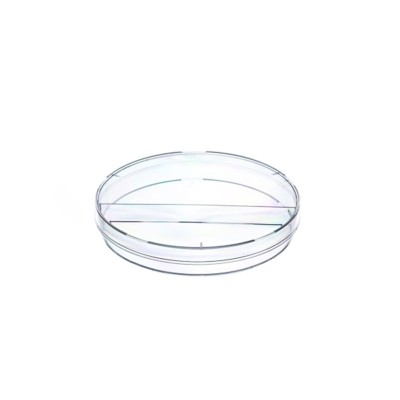 Petri dish - 94mm, vented, 2 compartments