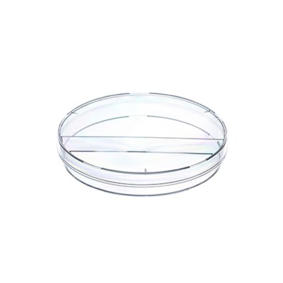 Petri dish - 94mm, vented, 2 compartments, sterile