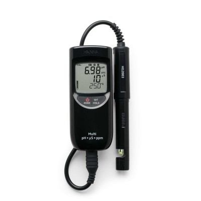 HI-991300 Waterproof pH, EC, TDS and Temperature Meter with