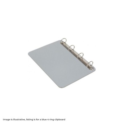 Magnetic Detectable Plastic Ring Binder Clipboard