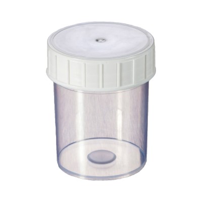 Gosselin™ Straight Container, 125 ml, PP, White Screw Cap