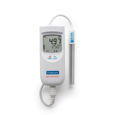 Portable Foodcare pH Meter for Beer Analysis