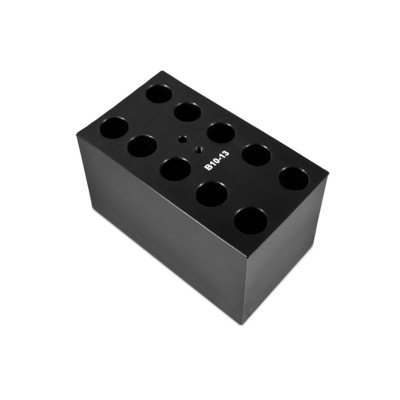 Interchangeable block - 10x13mm tubes, flat bottom, depth 30mm