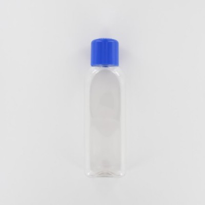 500ml Clear PET (Polyethylene) Bottle with Blue PP Cap Dosed