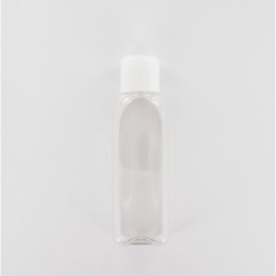 500ml Clear PET (Polyethylene) Bottle with White PP Cap Dosed