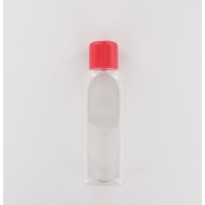 500ml Clear PET (Polyethylene) Bottle with Red PP Cap Dosed