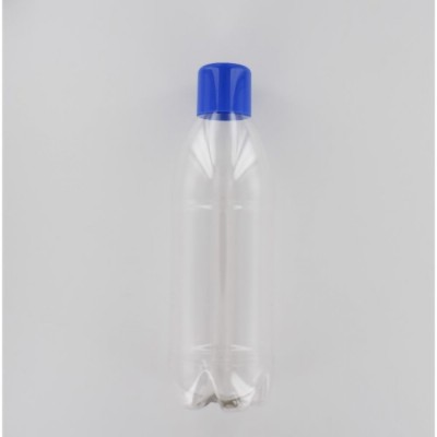 1000ml Clear PET (Polyethylene) Bottle with Blue PP Cap Dosed