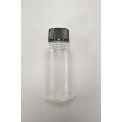 125ml Clear Polypropylene Bottle with Black PP Cap with EPE