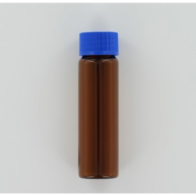 40ml Amber Glass (Borosilicate) Bottle with Blue PP Cap with