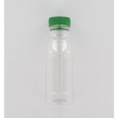 250ml Clear PET (Polyethylene) Bottle with Green HDPE Cap