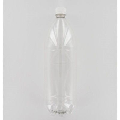 1000ml Clear PET (Polyethylene) Bottle with White PP Cap