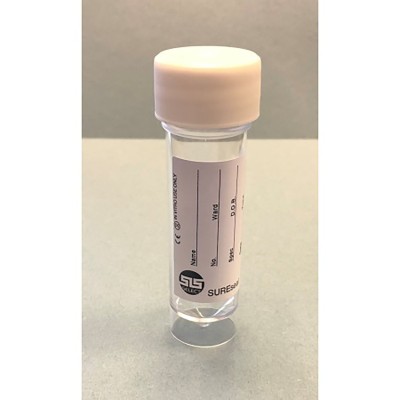 30mL PS Container with White Cap and Printed Label